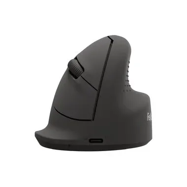 Fellowes Workplace Vertikalmaus Breyta Plus Rechtshänder, Medium, Schwarz