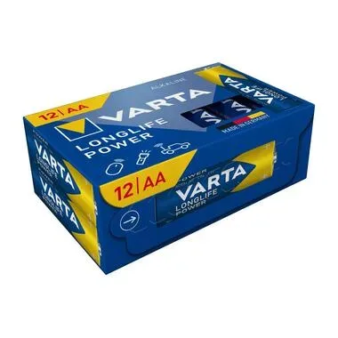VARTA, Varta VARTA Longlife Power AA Cube Pack12 Mignon (AA)-Batterie Alkali-Mangan 1.5 V 12 St.