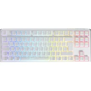 Ducky, DUCKY Ducky ONE 3 TKL Classic (CH), Gaming-Tastatur, Mechanisch, Cherry MX Red, Kabelgebunden, Pure White