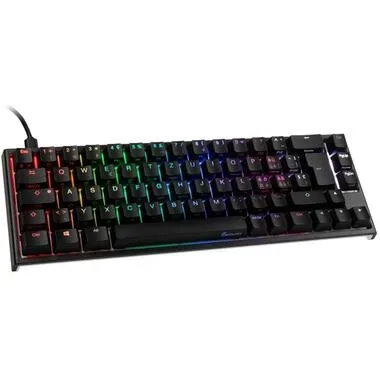 Ducky, DUCKY ONE 2 SF - Gaming-Tastatur, Kabelgebunden, QWERTZ, 65%, Mechanisch, Cherry MX Brown, Schwarz/Weiss