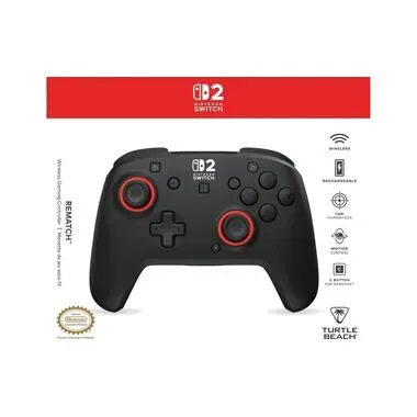 Turtle Beach, TURTLE BEACH Rematch? Wireless Controller Schwarz für Nintendo Switch 2, Switch, OLED, Lite
