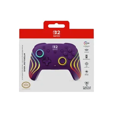 Turtle Beach, TURTLE BEACH Afterglow? Wave Wireless Controller Purple für Nintendo Switch 2, Switch, OLED, Lite
