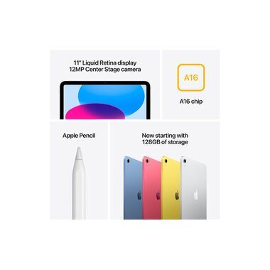 Apple, Apple Tablet "iPad 11th Gen 2025" (27,94 cm / 11 ″) iPadOS Retina 5G )