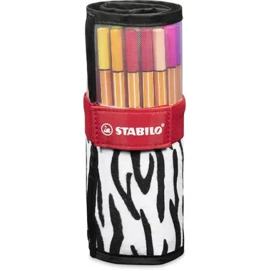 STABILO Rollerset Point 88 0.4mm CH8825-08-06 Zebra 25 Stück