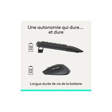 Logitech, Logitech Signature Comfort Plus MK880 Tastatur – Tastatur/Keyboard – grafit