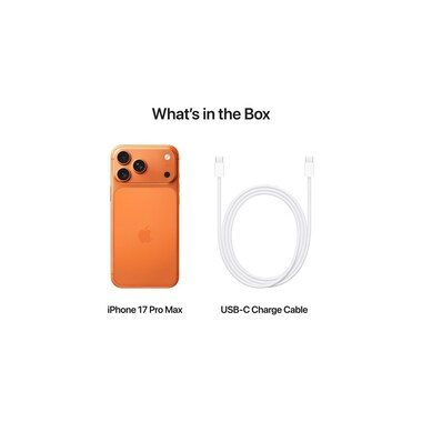 Apple, Apple Smartphone "iPhone 17 Pro Max" Orange Induktionsladung