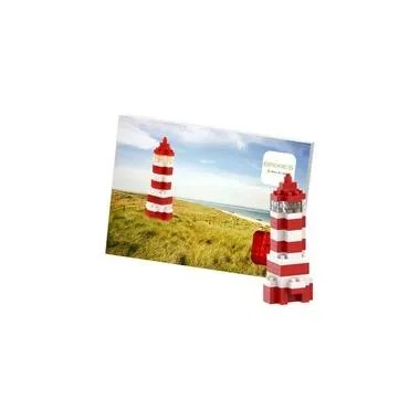 BRIXIES Bausteinmodell Leuchtturm aus 72 Bausteinen