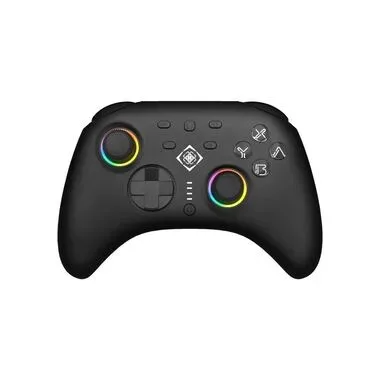 DELTACO, DELTACO Nintendo Switch 2 GAM-198 RGB Wireless Controller Schwarz für 2, Switch, OLED, PC