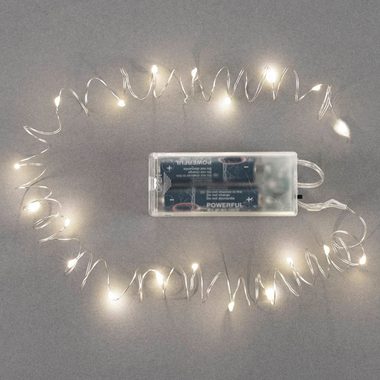 GLOREX, Glorex Lichterkette Warmweiss mit Timer | 20 Stück