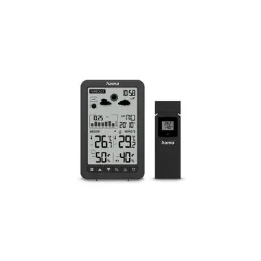 Hama, Hama Funkwetterstation "Ko Samui" () Wetterstation mit Aussensensor, Funk und Wecker
