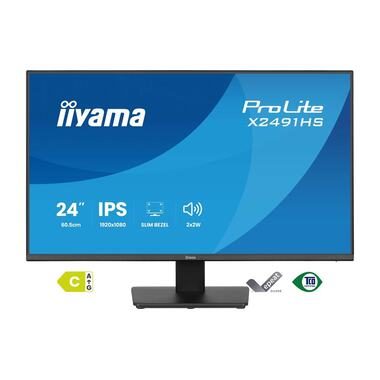Iiyama, Iiyama ProLite LCD-Monitor EEK C (A - G) 60.5 cm (23.8 Zoll) 1920 x 1080 Pixel 16:9 1 ms IPS LCD
