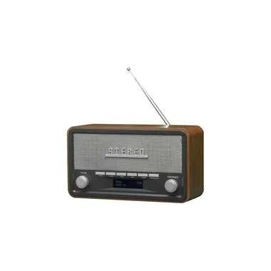 DENVER, Denver DAB-18 Tischradio DAB+, UKW AUX Holz