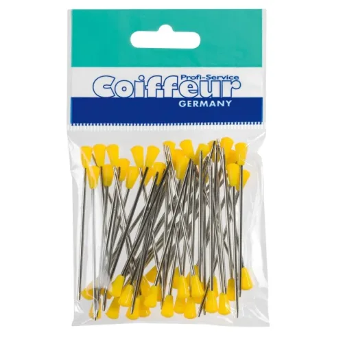 Comair, Comair Metallstecker mit Plastikkopf gelb 65 mm 50 Stk.