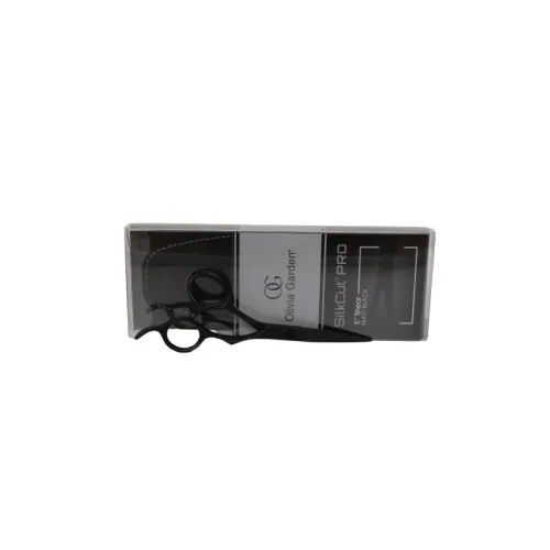Olivia Garden, Olivia Garden SilkCut PRO Matt Black Hair cutting scissors 5,00`` RH