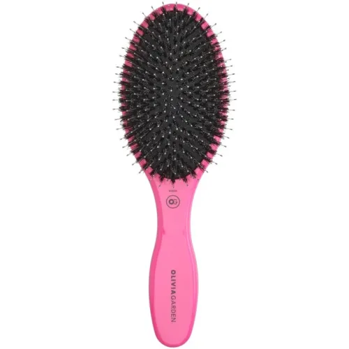 Olivia Garden Expert Care Oval Wildschwein-/Nylonborsten Pink