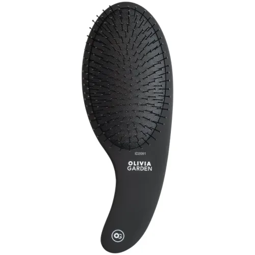 Olivia Garden Expert Care Curve Nylonborsten Matt Schwarz
