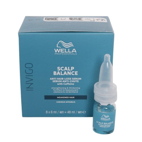 Wella, Wella INVIGO SCALP BALANCE Anti Hair-Loss Serum 8 x  6 ml