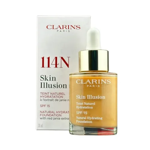 Clarins 114N Skin Illusion SPF 15 Natural Hydrating Foundation 30 ml
