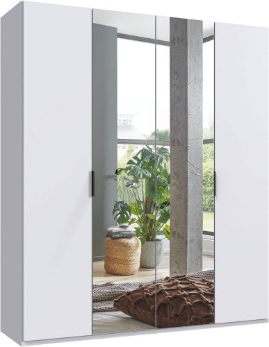 Wimex Kleiderschrank »Oxford by fresh to go, in 3 Breiten, Made in Germany«, (wahlweise mit oder ohne Spiegel), mit hochwertigen Falttüren für den perfekten Überblick