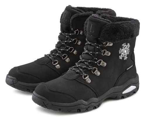 LASCANA Winterstiefelette, Boots mit Warmfutter und wind- und wasserabweisender Tex-Membran