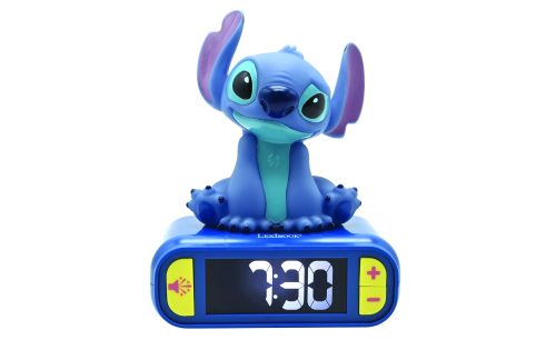 Lexibook, 2in1 Wecker und Nachtlicht Disney Sticht