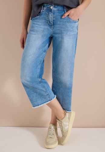 cecil, 3/4 Wide Leg Jeans im Loose Fit