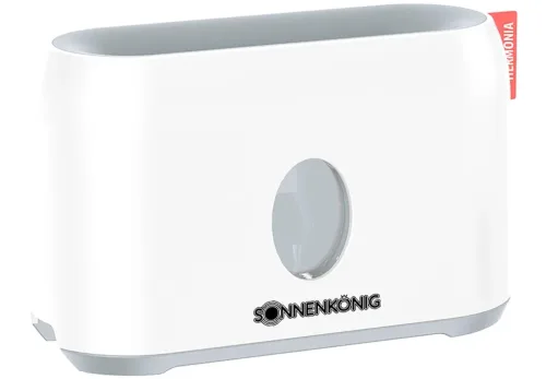 Sonnenkonig, Sonnenkönig Luftbefeuchter "Hermonia, Flammeneffekt, USB C-Typ, Auto-Off, Tankgrösse 200ml" 0,2 l Wassertank Fernbedienung, Timer, laufruhig, einfache Bedienung, elegantes Design