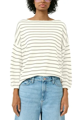 Qs, QS 3/4 Arm-Pullover gestreift, mit Viskose