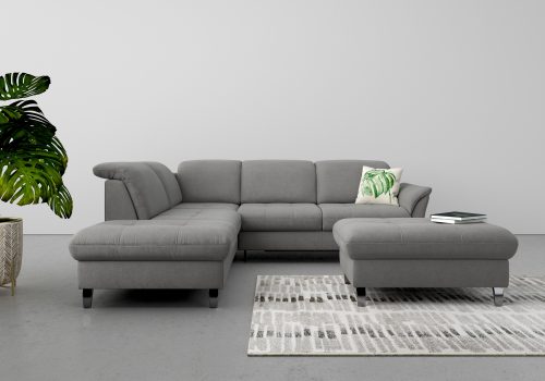 SIT&MORE, sit&more Ecksofa, wahlweise mit Kopfteilverstellung, Bettfunktion und Stauraum