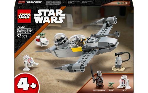 LEGO, 75410 Star Wars Mandos und Grogus N-1 Starfighter, Konstruktionsspielzeug