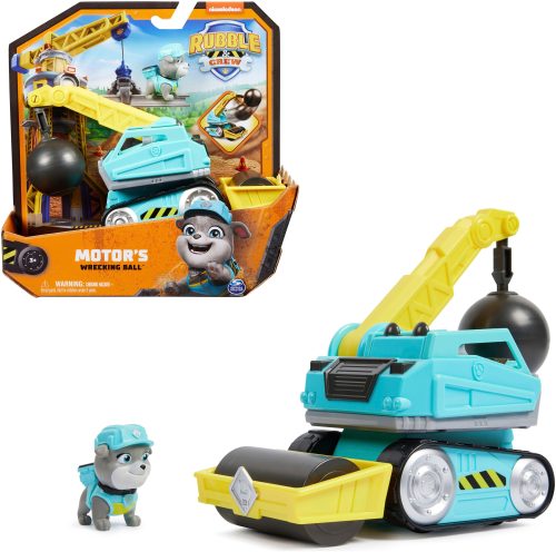 Spin Master International B.V., Rubble & Crew - Abrissbirnen-Baufahrzeug mit Motor-Figur (Basis Fahrzeug)