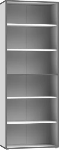 Mömax, Regal In Grau/weiss 