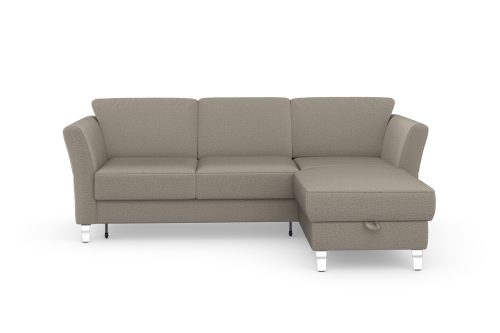 SIT&MORE, sit&more Ecksofa »Visby V«, wahlweise mit Bettfunktion und Bettkasten, frei im Raum stellbar, mit Federkern, auch erhältlich in dem besonders leicht mit Wasser zu reinigendem "Soft clean" Bezug