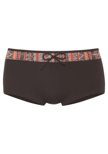Buffalo Bikini-Hotpants Mit bedrucktem Kontrasteinsatz