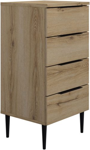 Kommode LUCIAN 4 Schubladen 45x48x98cm eiche