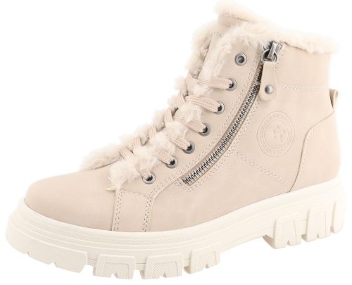 TOM TAILOR Schnürboots, mit Zierreissverschluss an der Aussenseite