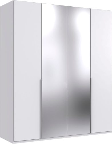 Wimex Kleiderschrank »Mugano,in 8 Breiten,3 Höhen,2 Tiefen, viele Farben, Made in Germany«, (in Basic oder Premium Ausstattung mit 2 weiteren Einlegeböden), mit langen oder kurzen Griffen aus Metall, mit oder ohne Spiegel