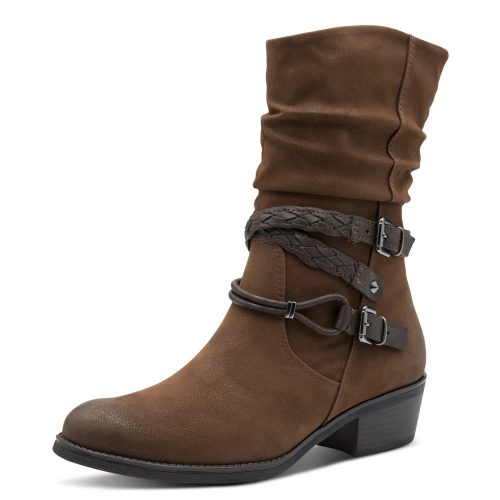 MARCO TOZZI Cowboy Stiefelette, mit schönen Zierriemchen