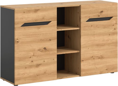 INOSIGN, INOSIGN Sideboard »SERTA, Breite: 130cm, 2 Türen, 3 offene Fächer, viel Stauraum« Anrichte, Kommode, Schrank, Board, Higboard
