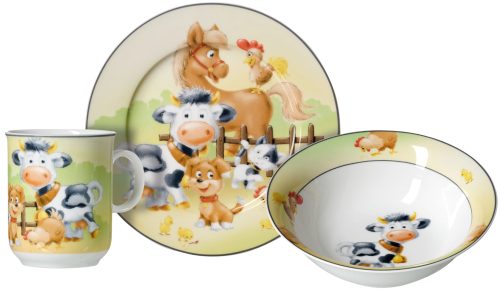 Ritzenhoff & Breker Kindergeschirr-Set "Hoftiere" im Geschenkkarton