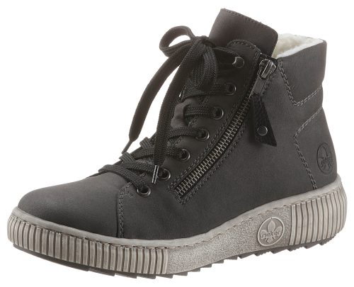 Rieker Damen Schnürschuh Grau
