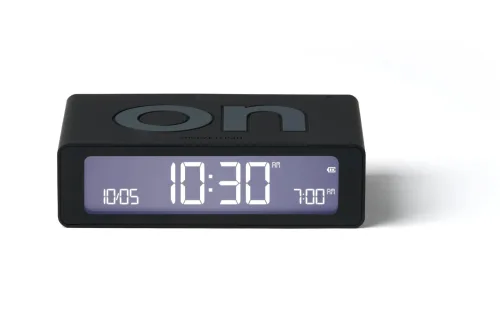 Lexon, LEXON Flip Mini Wecker, Black