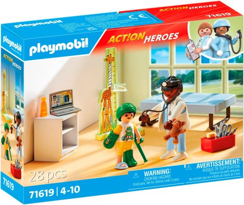 71619 Action Heroes Kinderarzt mit Teddybär , Konstruktionsspielzeug