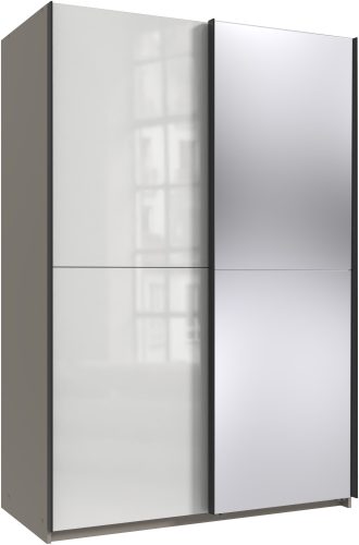 Wimex Kleiderschrank »Mugano, B/T/H 135 oder 180/65/198cm, Made in Germany«, (wähle Deine Ausstattung: Basic oder Premium!), 2 Schwebetüren mit oder ohne Spiegel, Metallgriffe