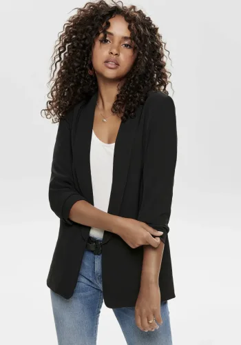 Only, ONLY Kurzblazer "ONLELLY 3/4 LIFE BLAZER TLR NOOS" Materialmix, regular fit