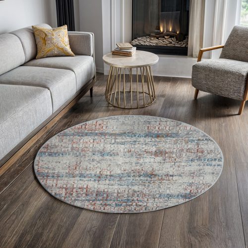 Goodproduct, GOODproduct Teppich "Myrah" rund 8 mm Höhe Kurzflor, modernes Design, pflegeleicht, Wohnzimmer