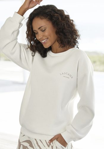 LASCANA Sweatshirt »-Pullover«, mit weiten Ärmeln, Loungewear