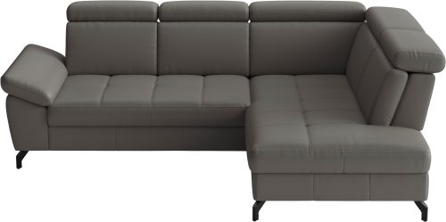 Sit & More, sit&more Ecksofa "Vanity L-Form, B: 254 cm, Leder" Inkl.Sitz-,Kopf-und Armteilverstellung