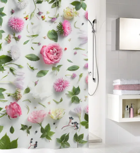 Kleine Wolke, Kleine Wolke Duschvorhang Rosalie Multicolor | 180 × 180 cm