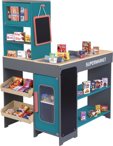 TANNER, Tanner Kaufladen »Moderner Supermarkt« inkl. 40 Kaufladenminiaturen; aus Holz; FSC® - schützt Wald